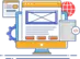 Icon showing website wireframes