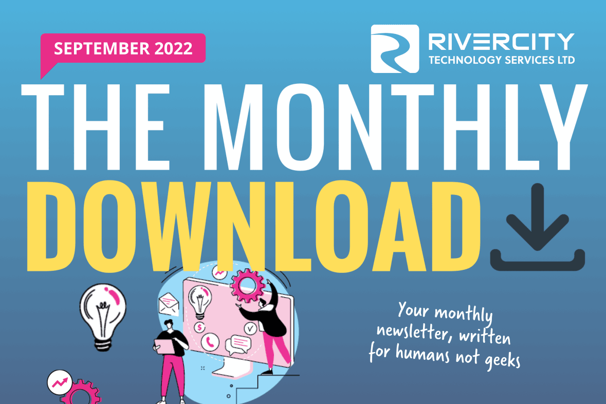Cover for "The Monthly Download" September 2022