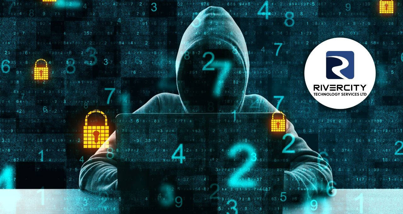 Stylized image of a hooded hacker with digital textures and numbers overlaid