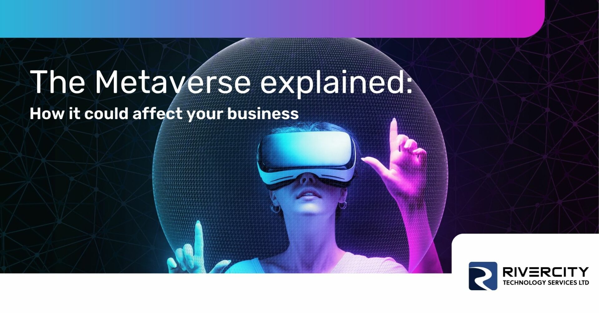 Promotional banner with the text "The Metaverse explained"
