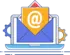 Icon showing an envelope being opened
