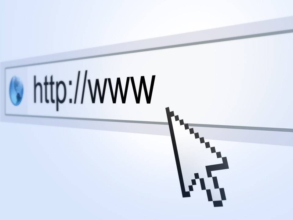 Close-up of a browser address bar
