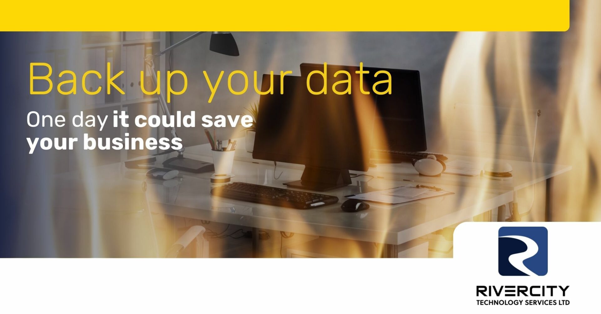 Promotional banner with the text "Back Up Your Data"